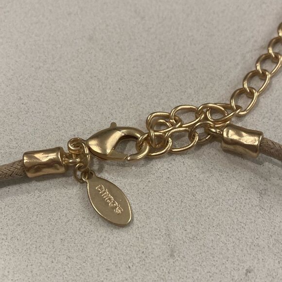 Chico's Gold Statement Necklace with Ornate Pendants Chocker - Picture 4 of 7